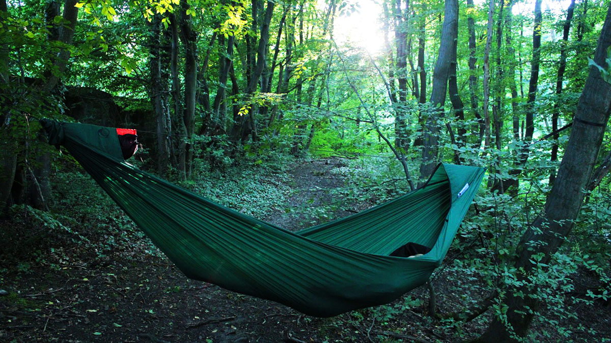 TICKET TO THE MOON Hamak PRO -  hamak z moskitierą - kolor: zielony (forest)